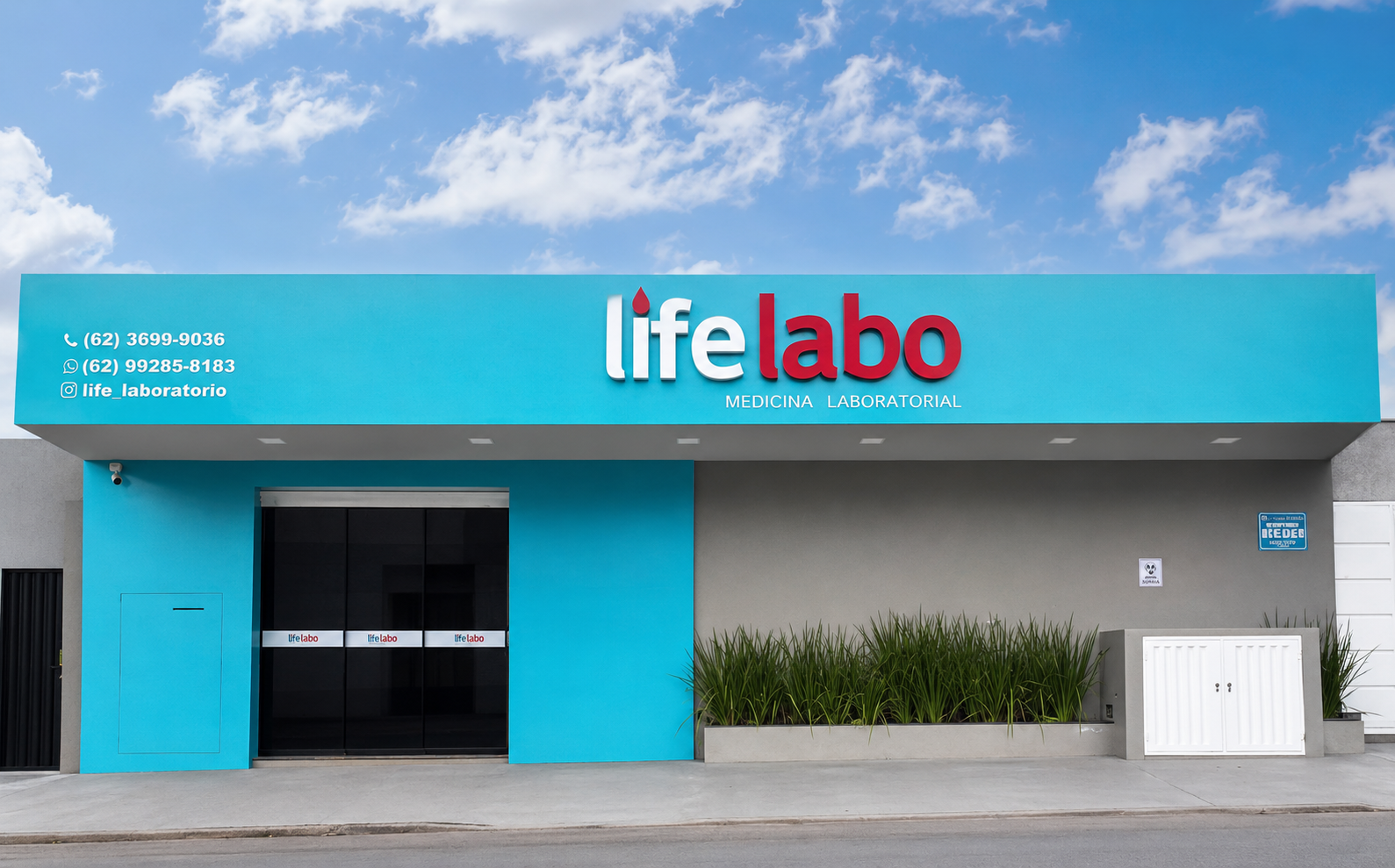 Fachada da unidade Life Labo